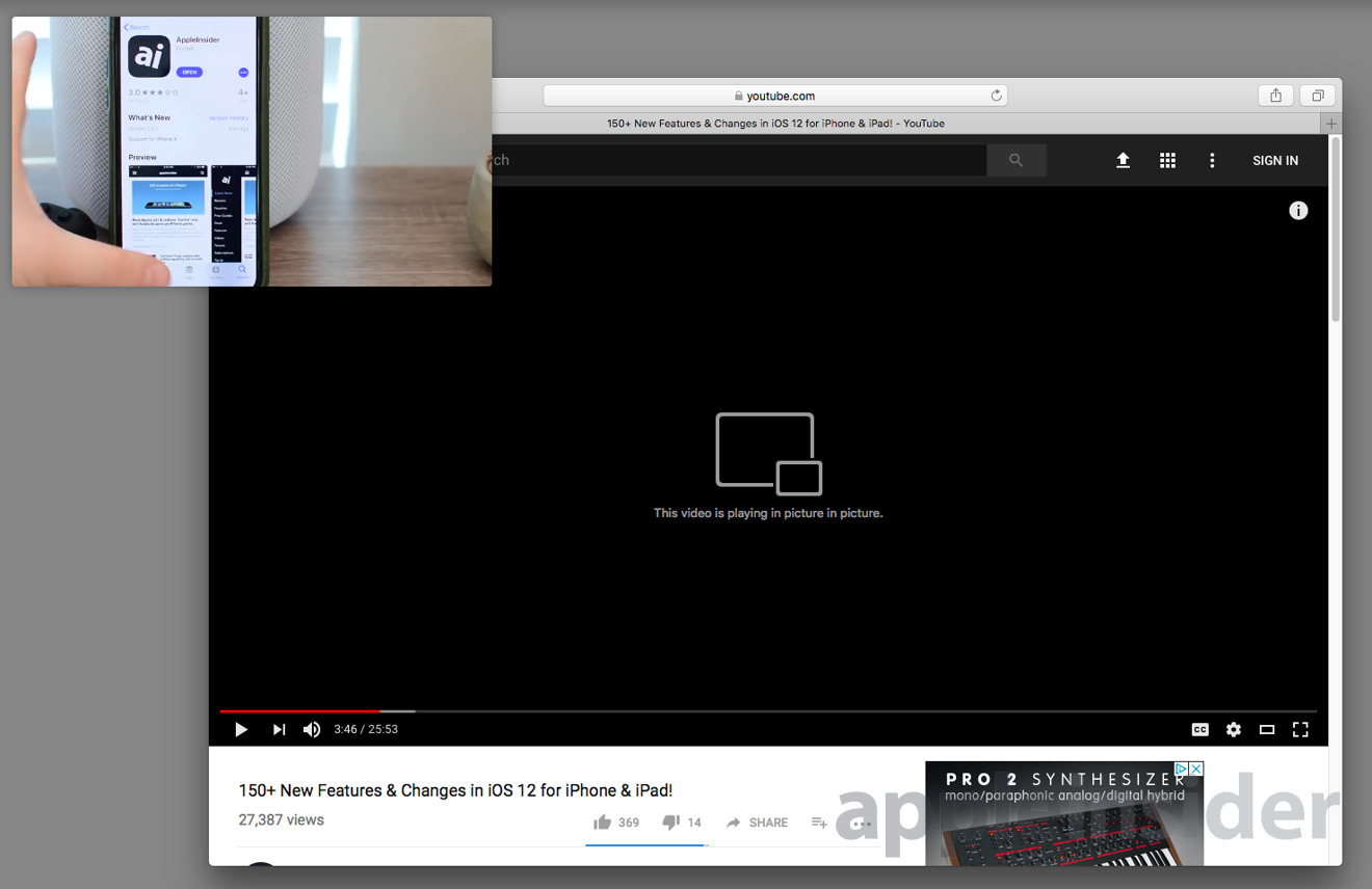 openning another window for youtube in mac